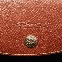 Pre Owned Longchamp Two Tone Nylon and Leather Small Le Pliage Tote