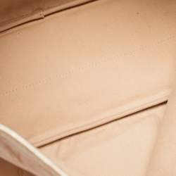 Longchamp Tan Quilted Embossed Leather Large LM Cuir Tote