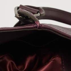 Longchamp Purple Leather Large 3d Shopper Tote