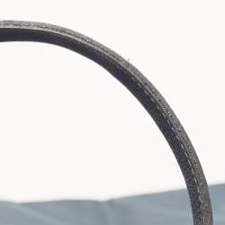 Pre Owned Longchamp Navy Blue Nylon and Leather Expandable Le Pliage Tote