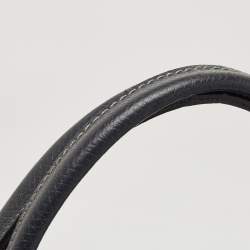 Pre Owned Longchamp Navy Blue Nylon and Leather Expandable Le Pliage Tote