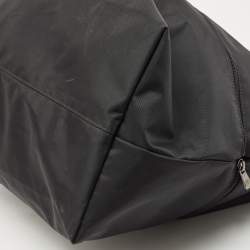 Longchamp Black Nylon and Leather Expandable Le Pliage Tote