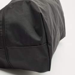 Longchamp Black Nylon and Leather Expandable Le Pliage Tote