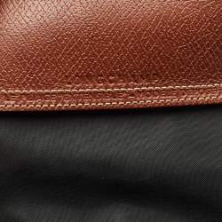 Longchamp Black Nylon and Leather Expandable Le Pliage Tote