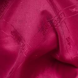 Pre Owned Longchamp Fuchsia Leather and Suede Medium Penelope Fantasie Tote