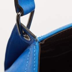 Longchamp Blue Leather 3D Massai Tote