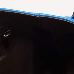 Longchamp Blue Leather 3D Massai Tote