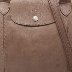 Longchamp Brown Leather Le Pliage Cuir Tote