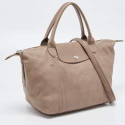 Longchamp Brown Leather Le Pliage Cuir Tote