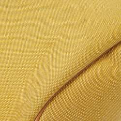 Longchamp Yellow Canvas and Leather Crossbody Bag