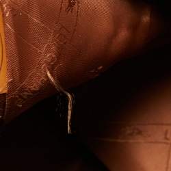 Longchamp Yellow Canvas and Leather Crossbody Bag