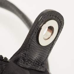 Pre Owned Longchamp Black Nylon Small Le Pliage Tote