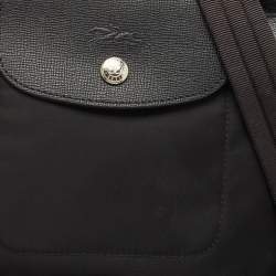 Pre Owned Longchamp Black Nylon Small Le Pliage Tote