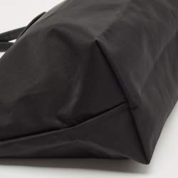 Pre Owned Longchamp Black Nylon Small Le Pliage Tote