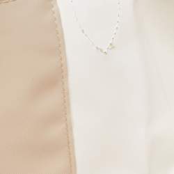 Pre Owned Longchamp Cream/Brown Nylon and Leather Le Pliage Tote