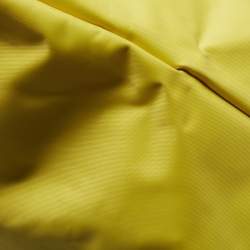 Pre Owned Longchamp Brown/Yellow Nylon Medium Le Pliage Tote