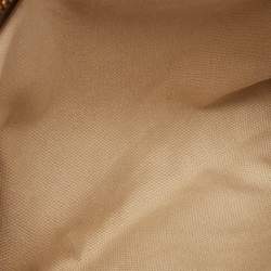 Longchamp Brown/Bronze Quilted Embossed Leather Large LM Cuir Tote