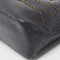 Longchamp Midnight Blue Leather Shop It Tote