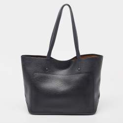 Longchamp Midnight Blue Leather Shop It Tote