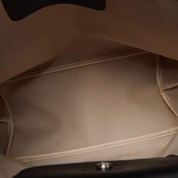 Longchamp Black Leather Medium Le Pliage Tote