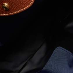 Longchamp Blue Nylon and Leather Le Pliage Tote