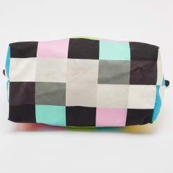 Longchamp x Jeremy Scott Multicolor Striped Fabric Le Pliage Travel Tote