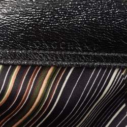 Pre Owned Longchamp Multicolor Printed Fabric and Patent Leather Le Pliage Tote