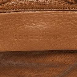 Pre Owned Longchamp Brown Leather Balzane Crossbody Bag