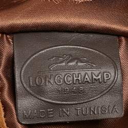 Pre Owned Longchamp Brown Leather Balzane Crossbody Bag