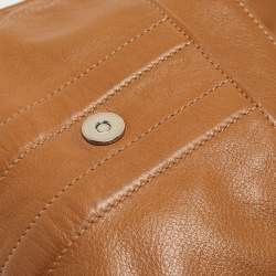 Pre Owned Longchamp Brown Leather Balzane Crossbody Bag