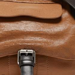 Pre Owned Longchamp Brown Leather Balzane Crossbody Bag
