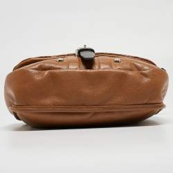 Pre Owned Longchamp Brown Leather Balzane Crossbody Bag