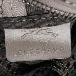 Pre Owned Longchamp Grey Leather Le Pliage Xtra XS Crossbody Bag