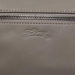 Pre Owned Longchamp Grey Leather Le Pliage Xtra XS Crossbody Bag