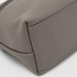 Pre Owned Longchamp Grey Leather Le Pliage Xtra XS Crossbody Bag