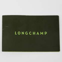 Longchamp Metallic Leather Logo Boston Satchel