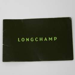 Pre Owned Longchamp Grey Printed Patent Leather Boston Satchel