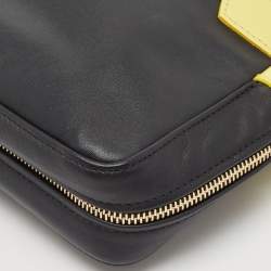 Pre Owned Longchamp Black Leather Crossbody Bag