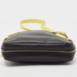 Pre Owned Longchamp Black Leather Crossbody Bag