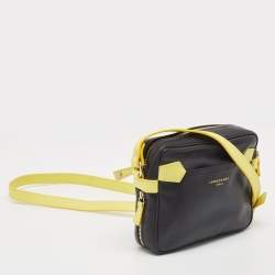 Pre Owned Longchamp Black Leather Crossbody Bag