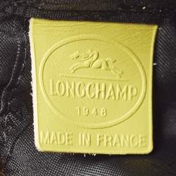 Pre Owned Longchamp Black Leather Crossbody Bag