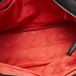 Pre Owned Longchamp Black Leather Shopper Tote