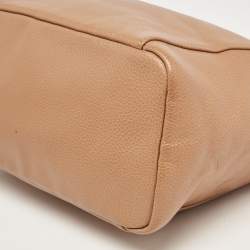 Pre Owned Longchamp Brown Faux Leather Le Foulonne Hobo