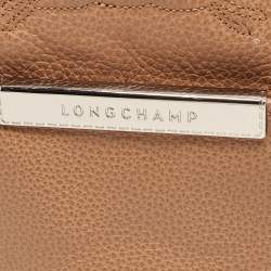 Pre Owned Longchamp Brown Faux Leather Le Foulonne Hobo