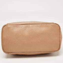 Pre Owned Longchamp Brown Faux Leather Le Foulonne Hobo