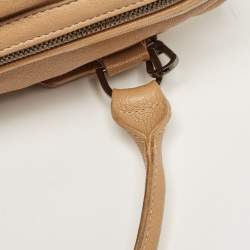 Pre Owned Longchamp Tan Leather Legende Satchel