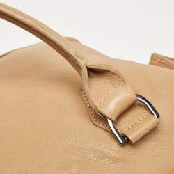 Pre Owned Longchamp Tan Leather Legende Satchel