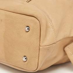 Pre Owned Longchamp Tan Leather Legende Satchel