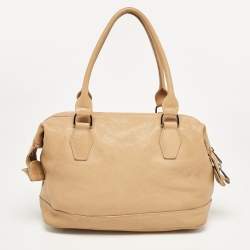 Pre Owned Longchamp Tan Leather Legende Satchel