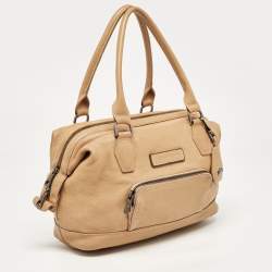 Pre Owned Longchamp Tan Leather Legende Satchel